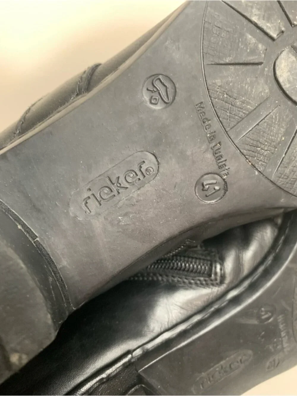 Rieker Black Ankle Boot 41
